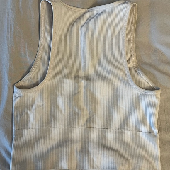 Athleta Off-White Ribbed Tank - Picture 2 of 3